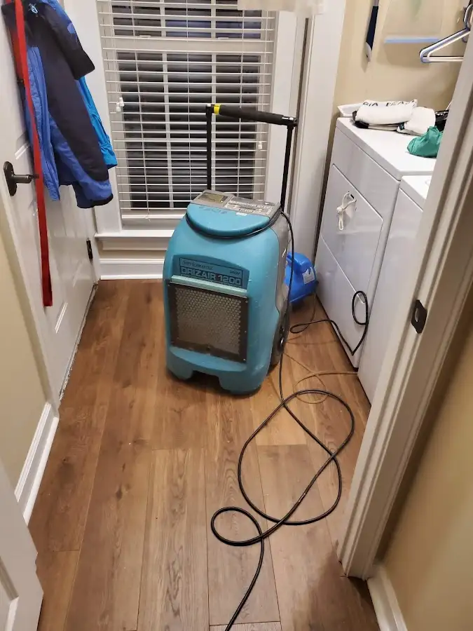 Commercial dehumidifier deployed for Flood Damage Cleanup in Boulder